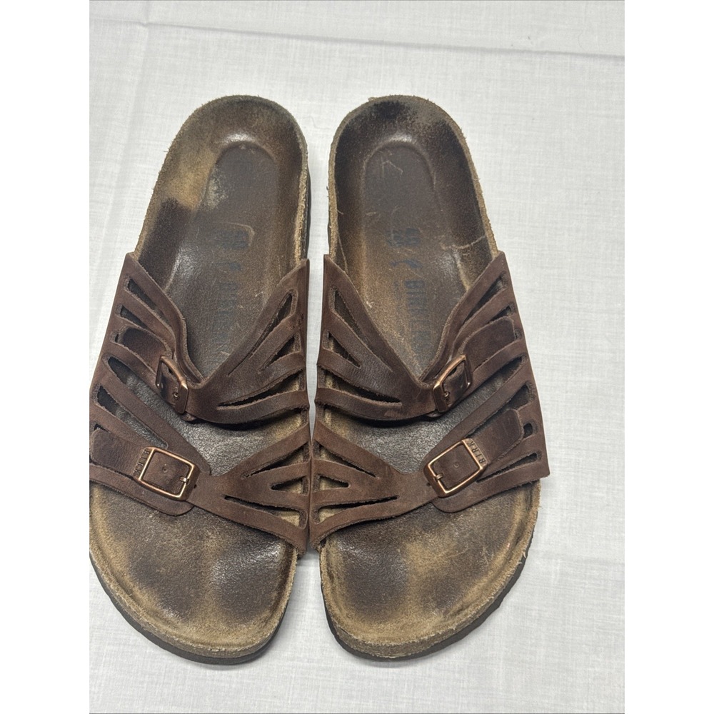 Birkenstock Granada Strap Sandals Size 40 Women's 9 Brown Used